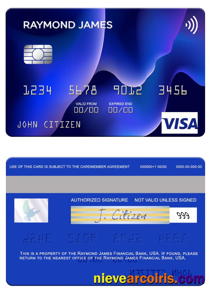 USA Raymond James Financial Bank visa card